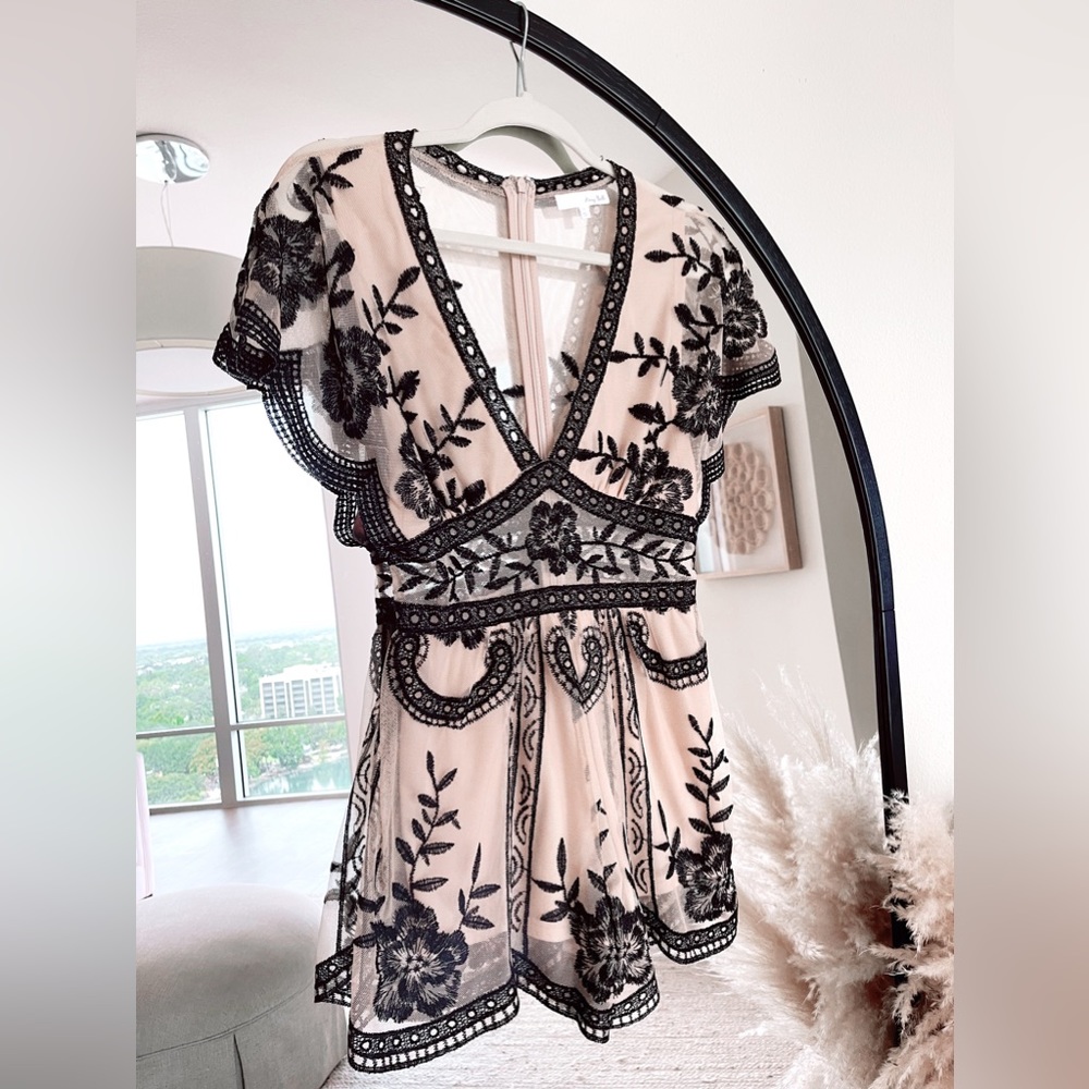 Stunning lace romper